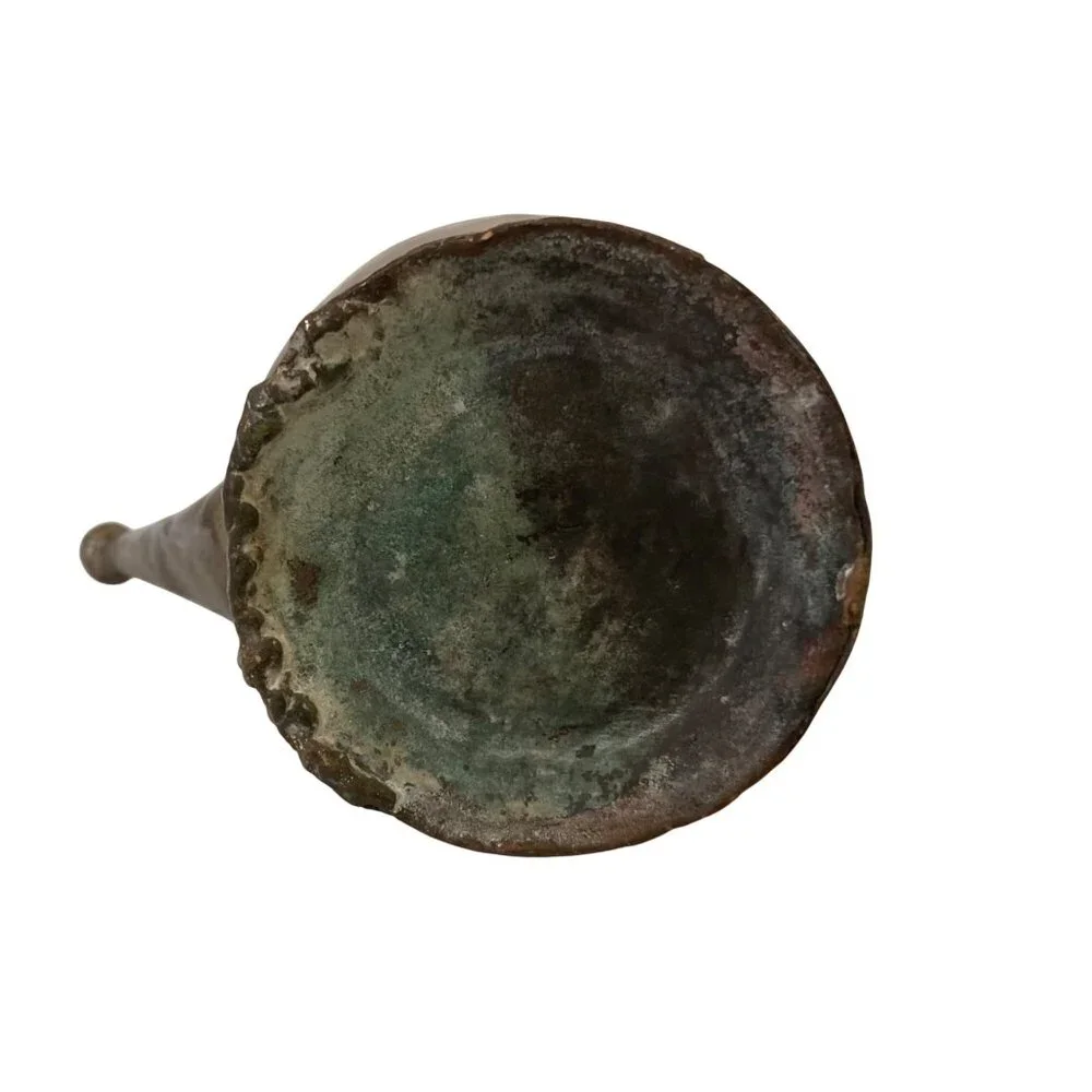 Aged Hand Forged Metal Pitcher Primitive Rustic Antique Decor - Picture 6 of 8